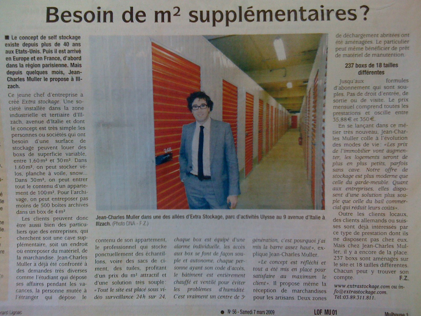 Jean-Charles Muller mulhouse article self stockage